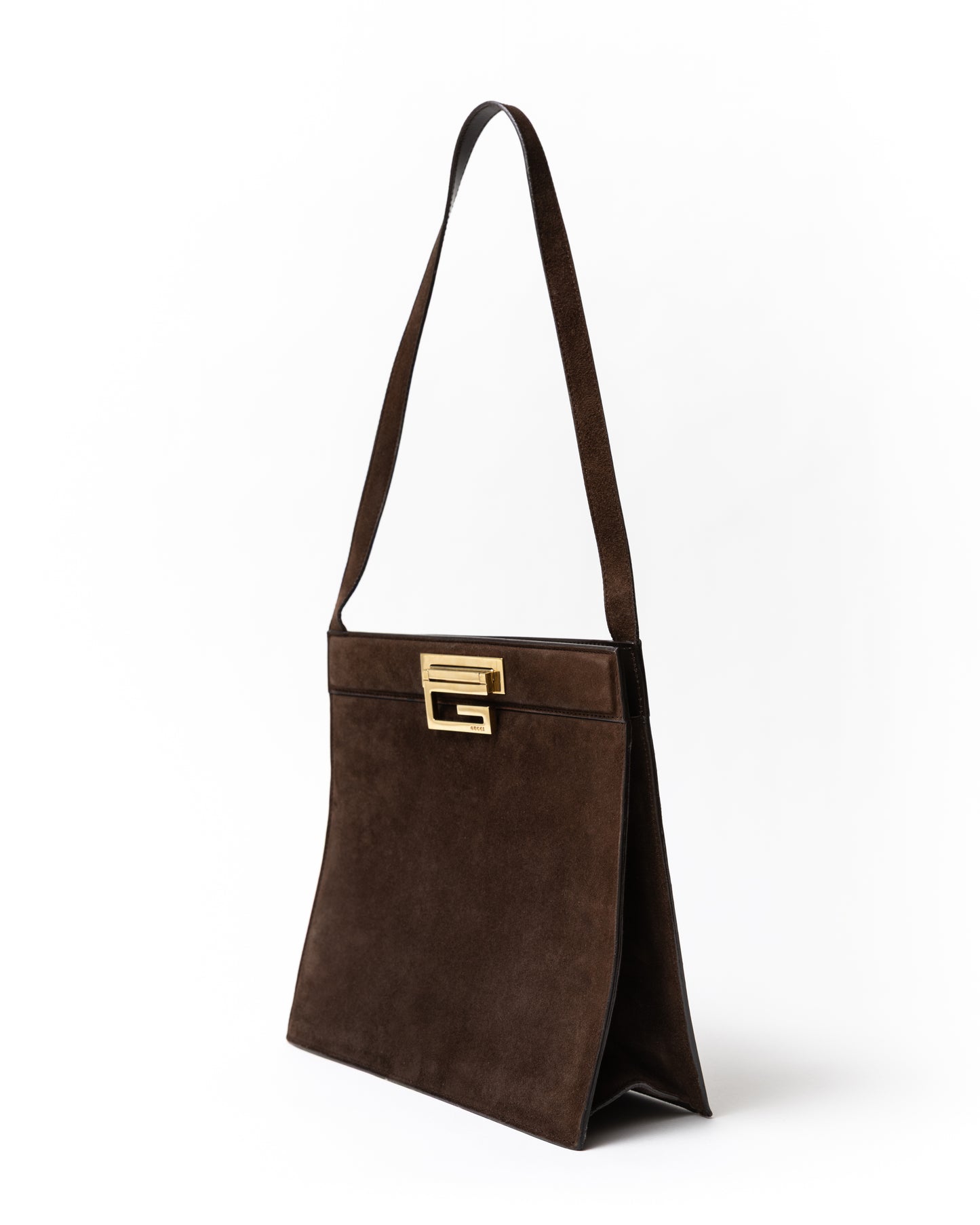 Gucci Brown Suede Shoulder Bag