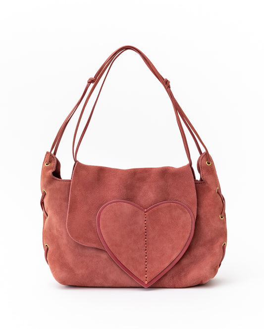 Gucci Suede Heart Bag