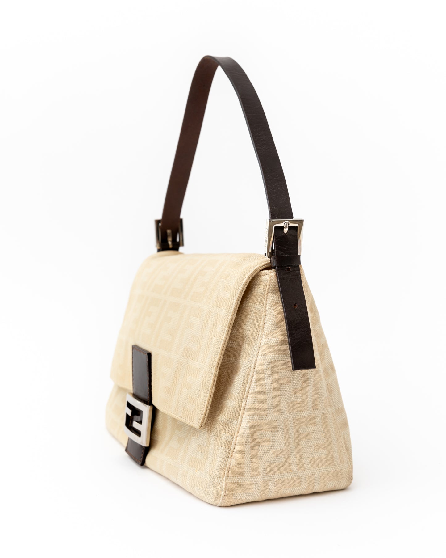 Fendi Zucca Mama Cream Baguette