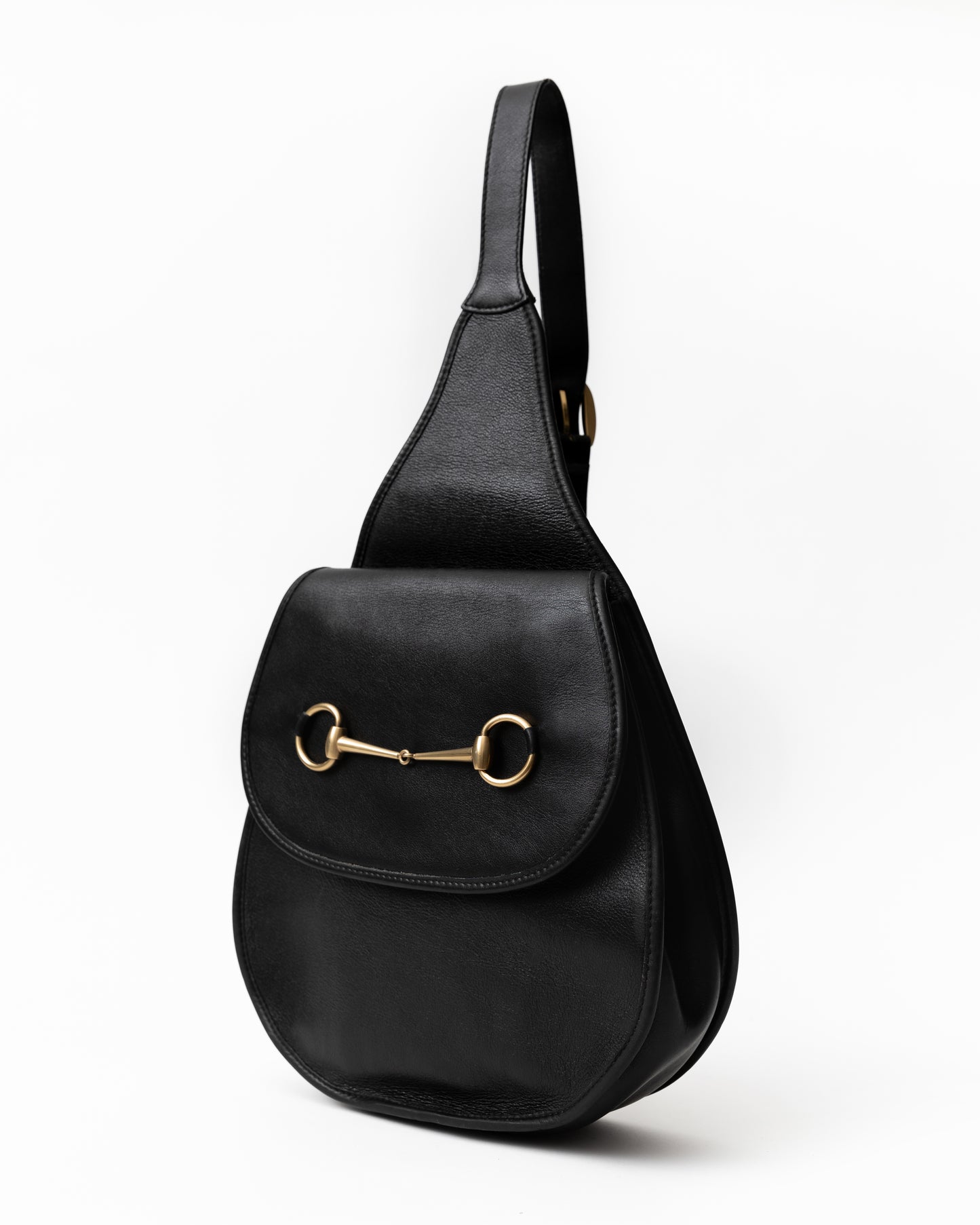 Gucci Horsebit Slingback Leather Bag