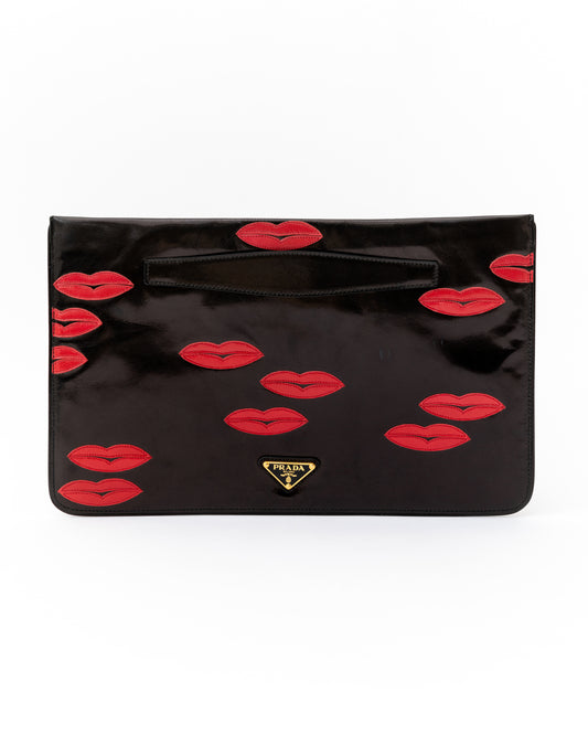 Prada Kiss Leather Pouch
