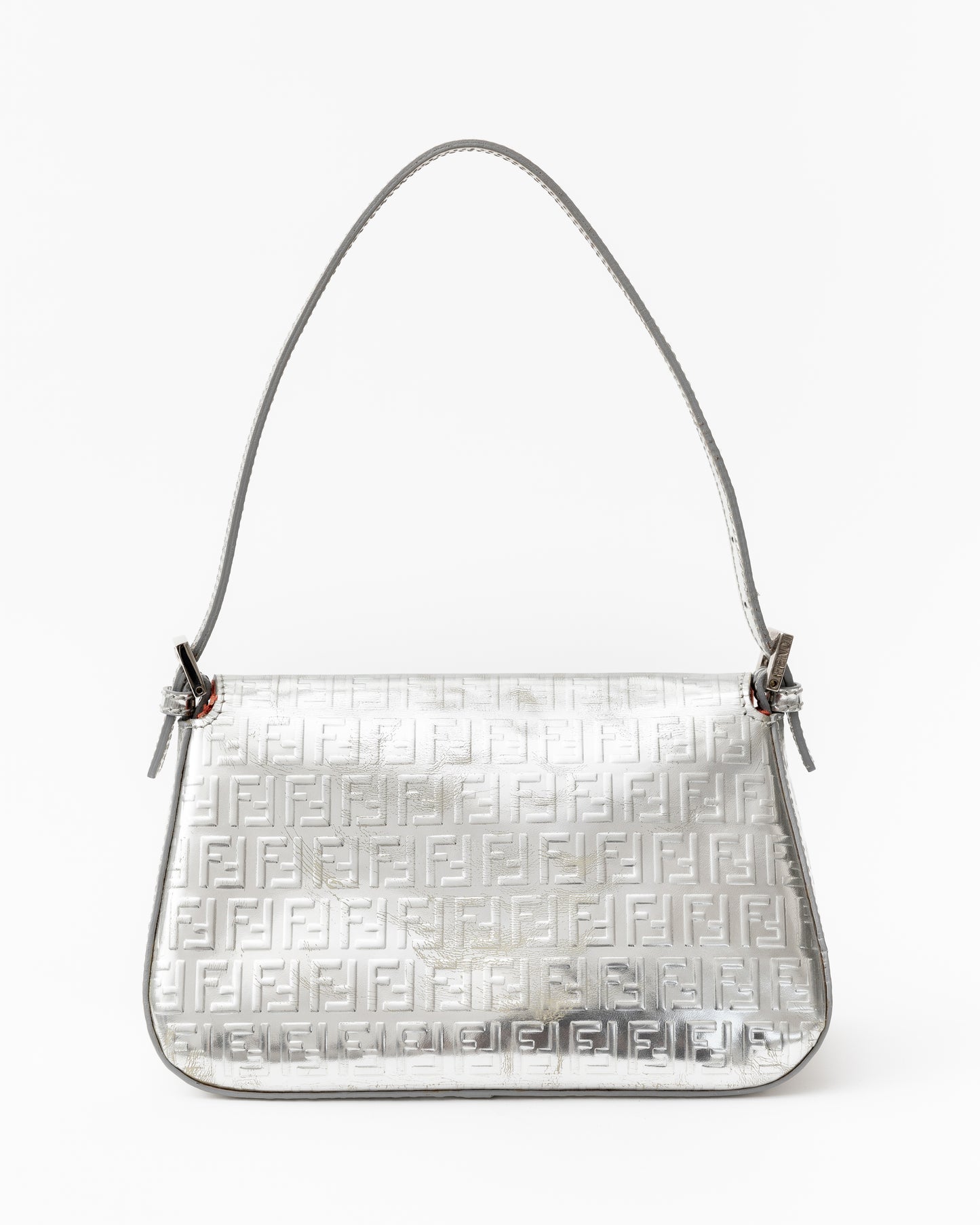 Fendi Zucchino Silver Baguette