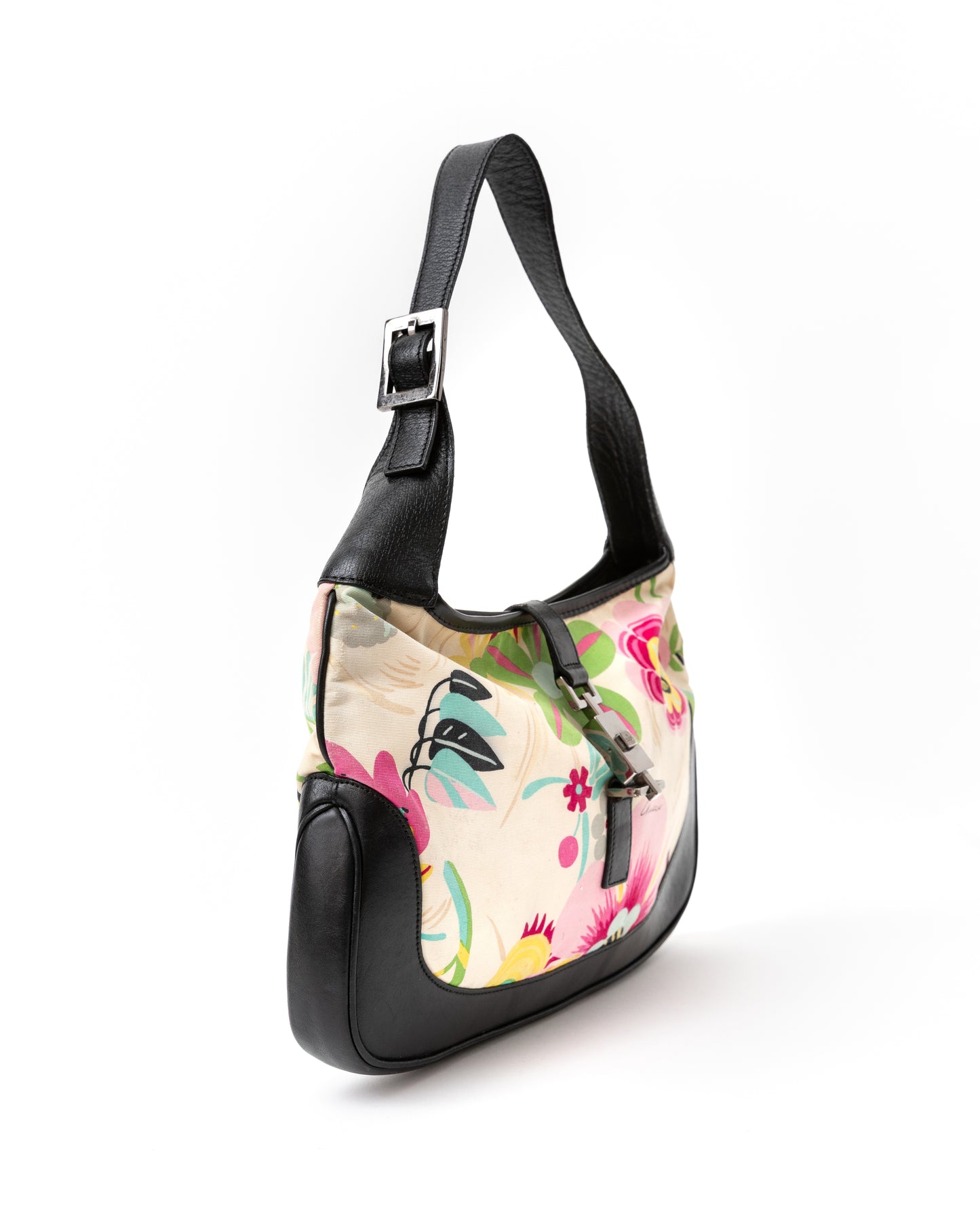 Gucci Floral Jackie Hobo Handbag