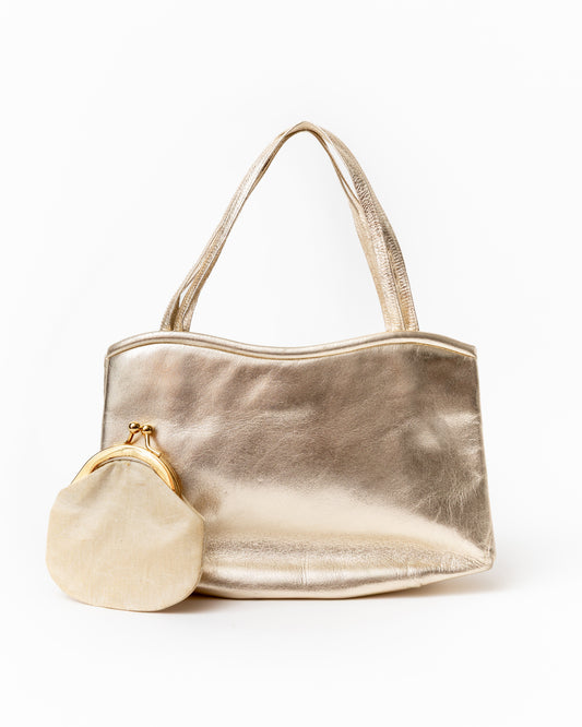 Manolo Blahnik Gold Mini Bag